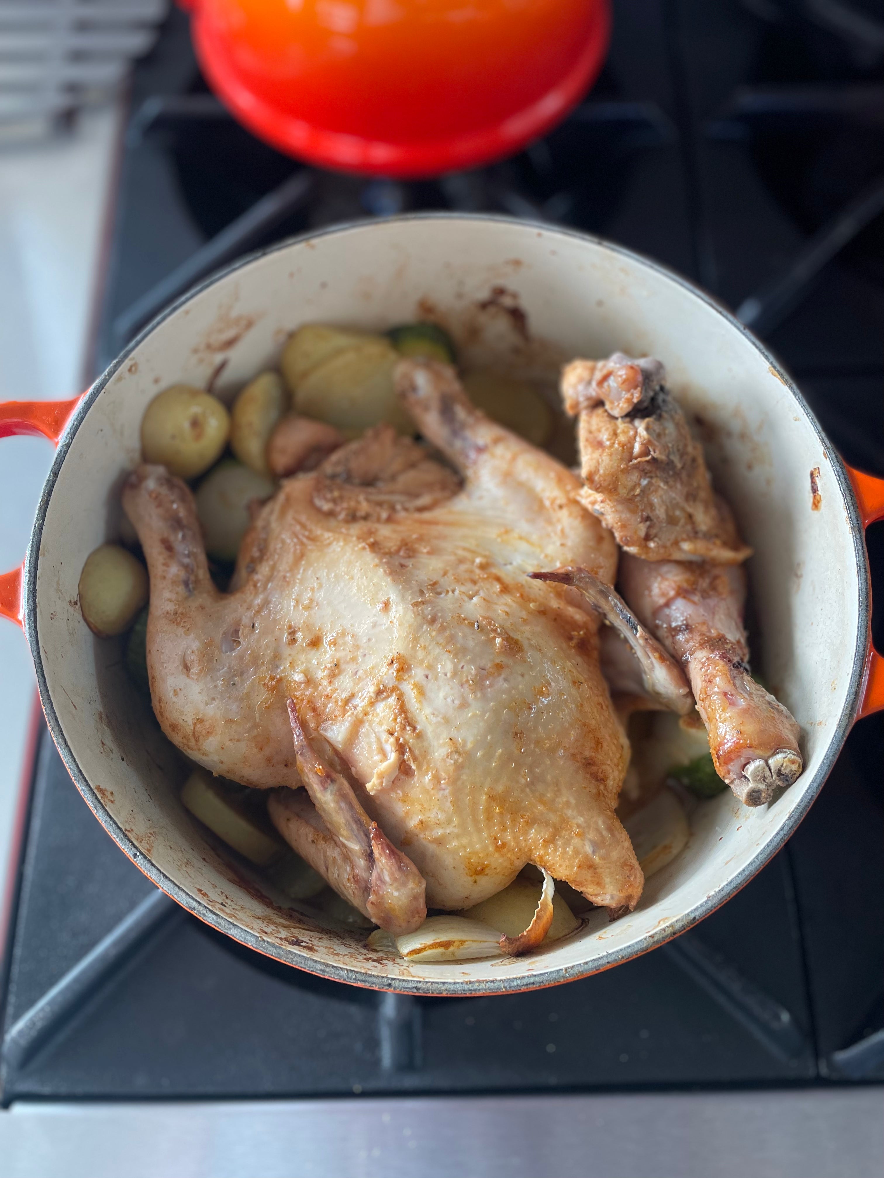 Pollo entero de pastoreo