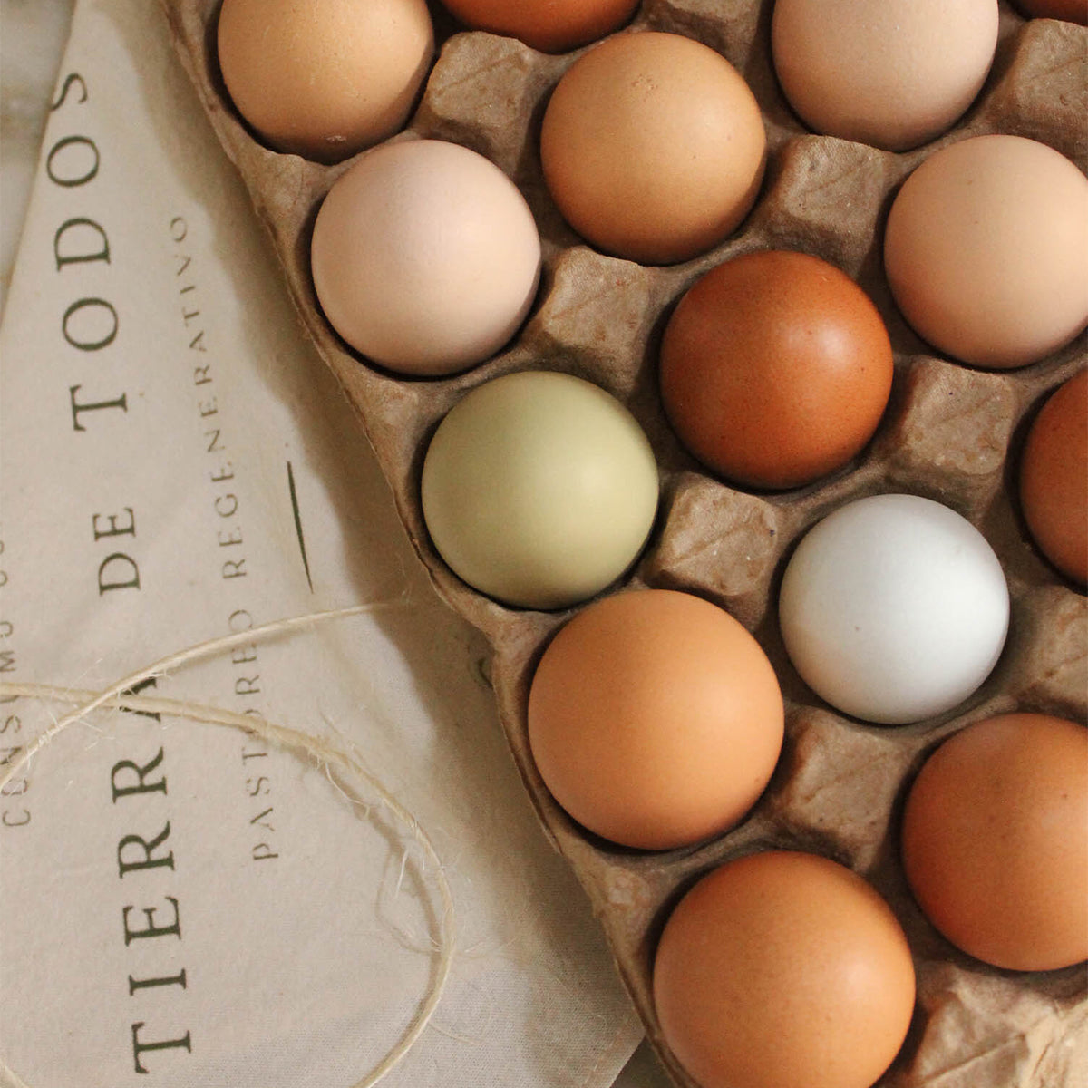 Huevo, en treintena, de gallinas de pastoreo